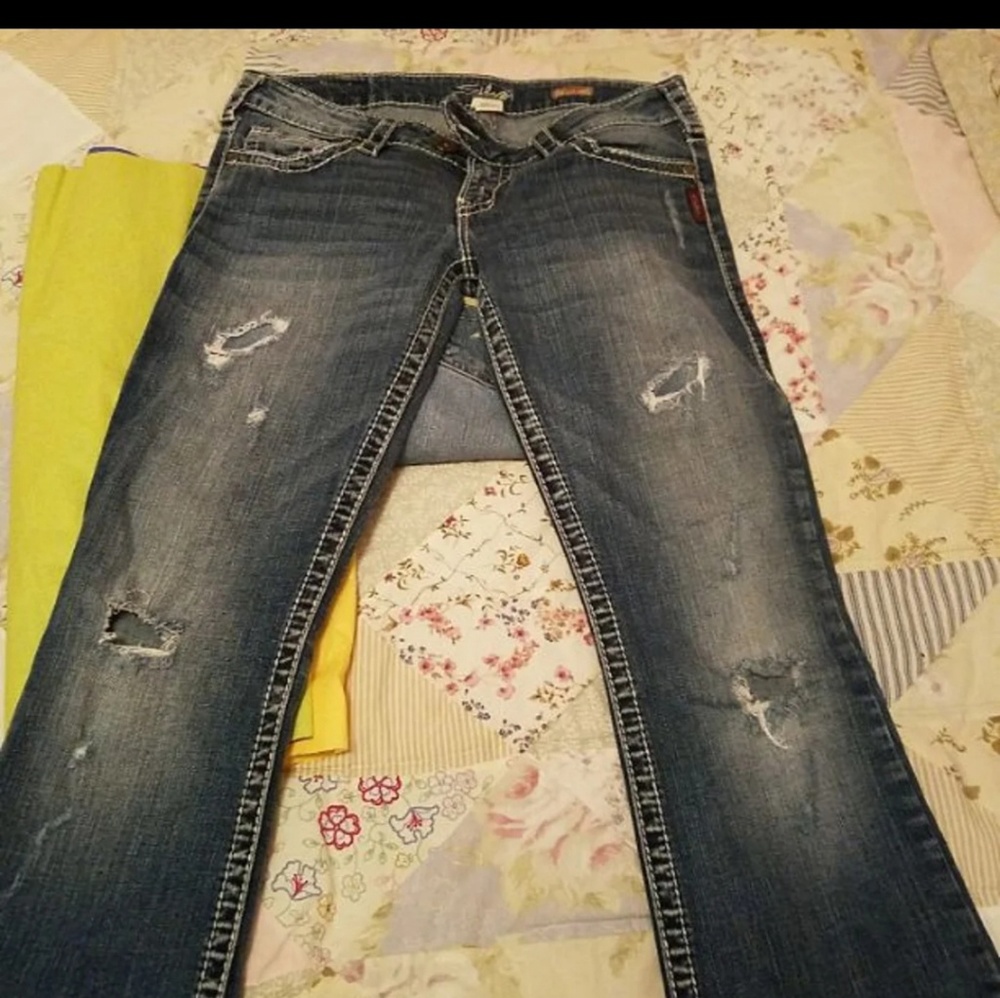 Silver jeans